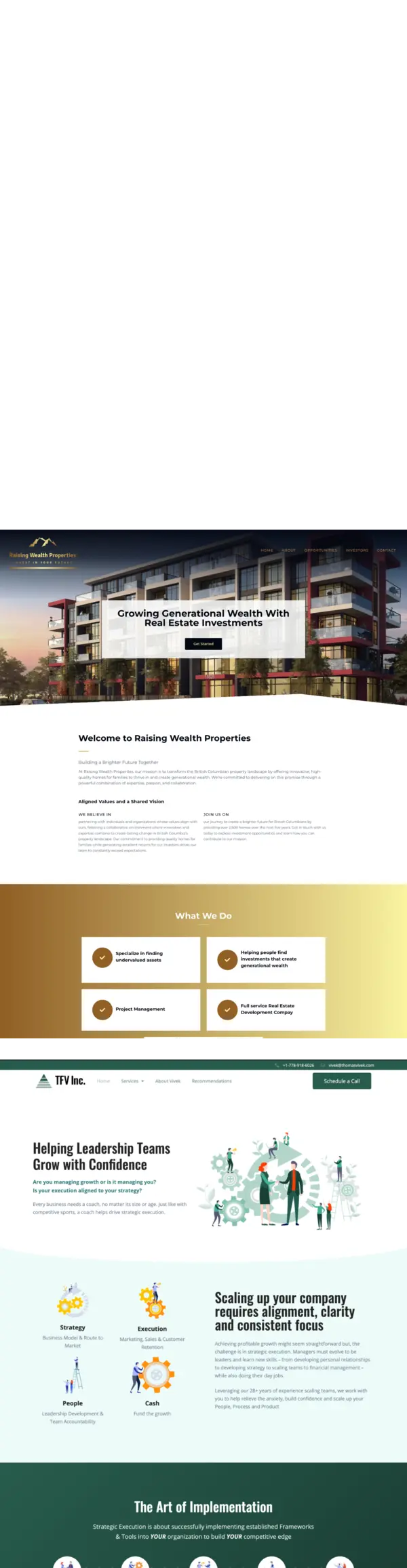 Website Mockups