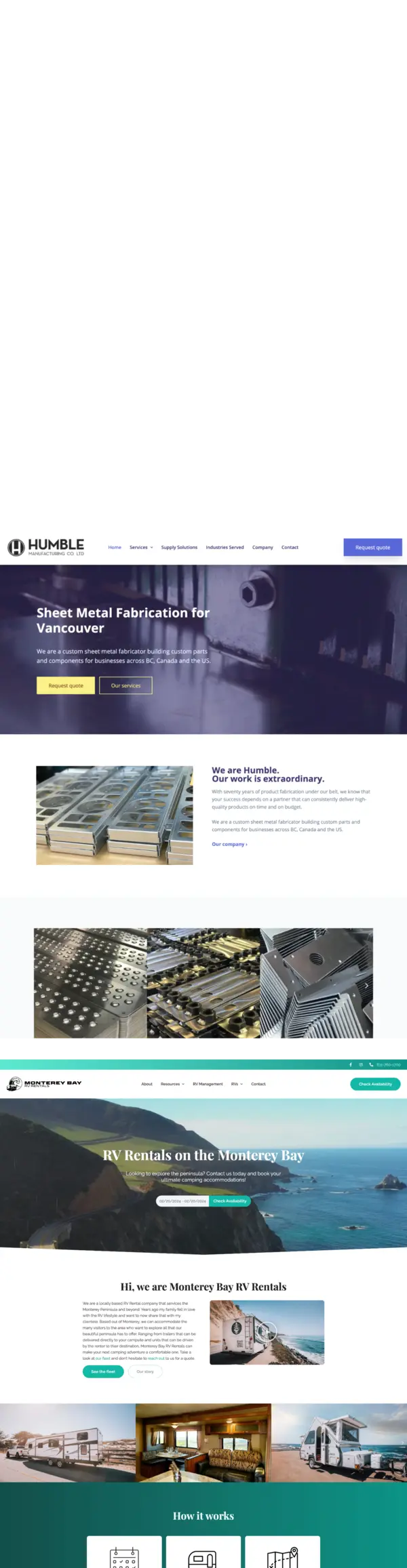 Website Mockups