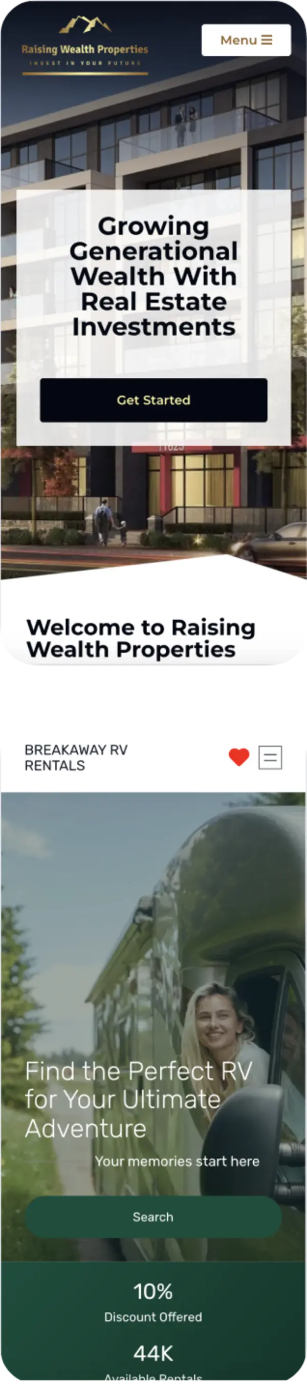 Website Mockups